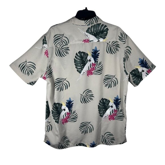 Croft & Barrow Hawaiian Shirt Men's L Tropical‎ Print Short Sleeves Button-Up - Picture 2 of 7